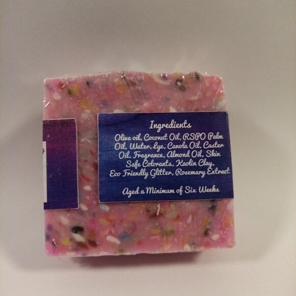 Razzle Dazzle - Vegan Confetti Cold Process Soap - RSPO Palm and Almond Oil - Picture 2 of 2